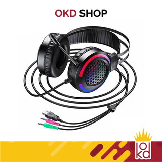 Hoco รุ่น HK100 หูฟังเกมมิ่ง  เสียงดี หูฟังเล่นเกม Over-ear สเตอริโอ พร้อมไมโครโฟน สำหรับ คอมพิวเตอร์ และ โน๊ตบุ๊ก