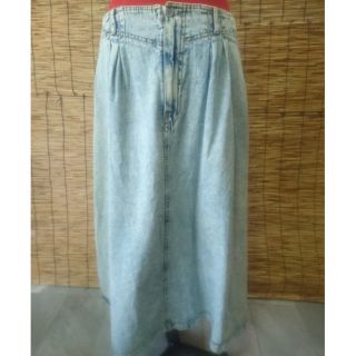 กระโปรงยีนส์ฟอกยาวGITANO(XL)