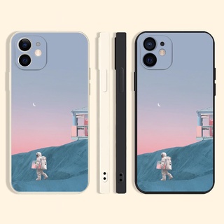 astronaut เคสไอโฟน 12promax 8พลัส เคส se2020 7plus iPhone 7 8 8plus 14 plus Xr Xs X max 13 12 11 pro max case นิ่ม