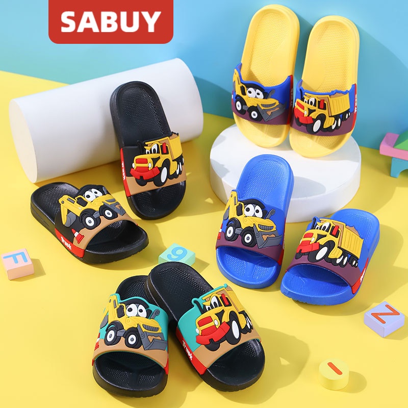 Sabuy ฤดูร ้ อนใหม ่ น ่ ารักการ ์ ตูนเด ็ กรองเท ้ าแตะพีวีซีนุ ่ มสบายหนาลื ่ นรองเท ้ าแตะเด ็ กพร ้ อมสต ็ อก