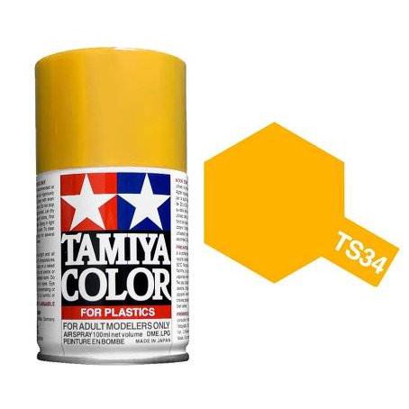 สีสเปรย์ TAMIYA TS-34 Camel Yellow (100 ml)