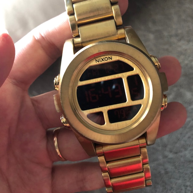 นาฬิกา Nixon Unit ss all gold a360-502 (Used) ของแท้