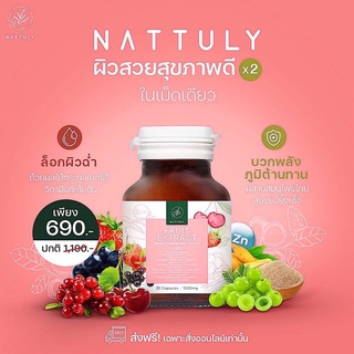 Nattuly Fruit Extract ผิวสวย ต้านอนุมูลอิสระ วิตามินซีสูง Vitamin C กระตุ้นภูมิ ล็อคผิวฉ่ำ สารสกัดจากธรรมชาติ