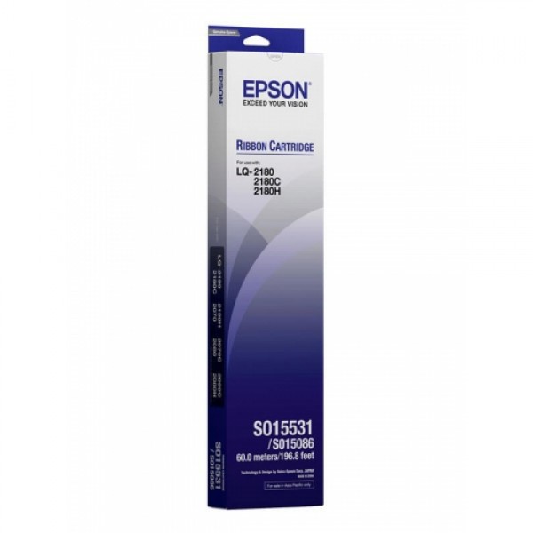 Epson S015531 ผ้าหมึกพร้อมตลับ ของแท้ Original Ribbon - LQ-2190/2180/2590/2580/2170/2070/2080