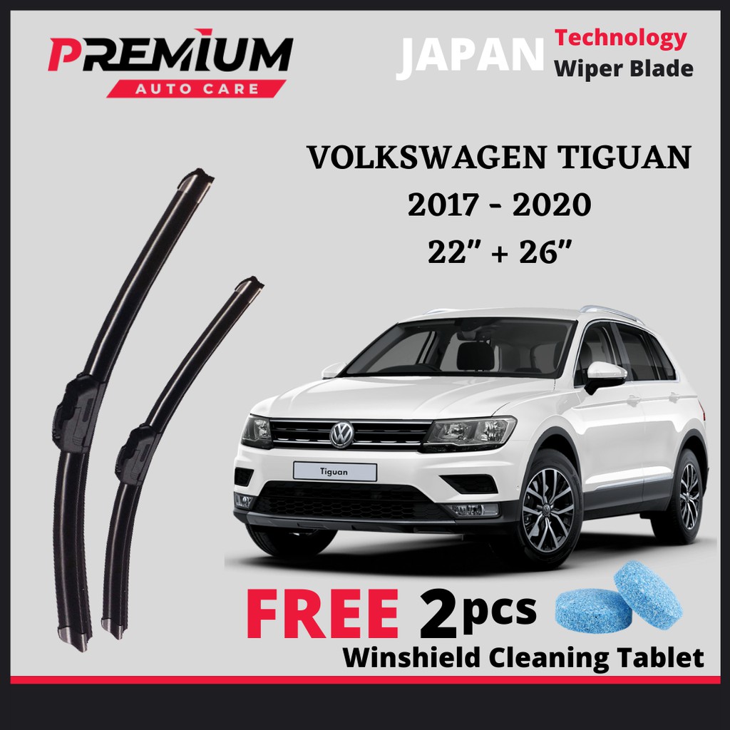 VOLKSWAGEN TIGUAN [2017-2023] PREMIUM WIPER BLADE JAPAN TECHNOLOGY WIPER BLADE WINDSCREEN WIPER