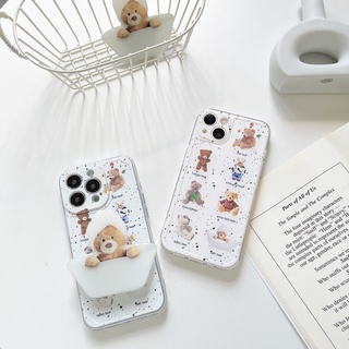 พร้อมส่งในไทย ⭐️ เคสโทรศัพท์ เคส เคสมือถือ เคส TPU เคสนิ่ม ไอริงหมีอาบน้ำ TPU-R1696