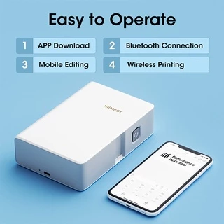 Niimbot N1(B18) เครื่องพิมพ์ฉลาก Barcode QR Code Sticker Office Cable Label Printer Bluetooth Home Storage เสื้อผ้าสินค้าโภคภัณฑ์ Frozen Food Label Printer