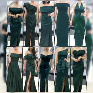 MAXI GREEN DRESS S M L XL 2XL.3XL เดรสสั้น เดรสราตรี เดรสไปงาน เดรสออกงาน เดรสแดง เดรสเทา เดรสชมพู เดรสออกงาน