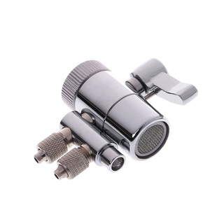 Com* ก๊อกน้ํากรองน้ํา Dual Diverter Valve M22 To 1/4 นิ้วโครเมี่ยมชุบทองเหลือง