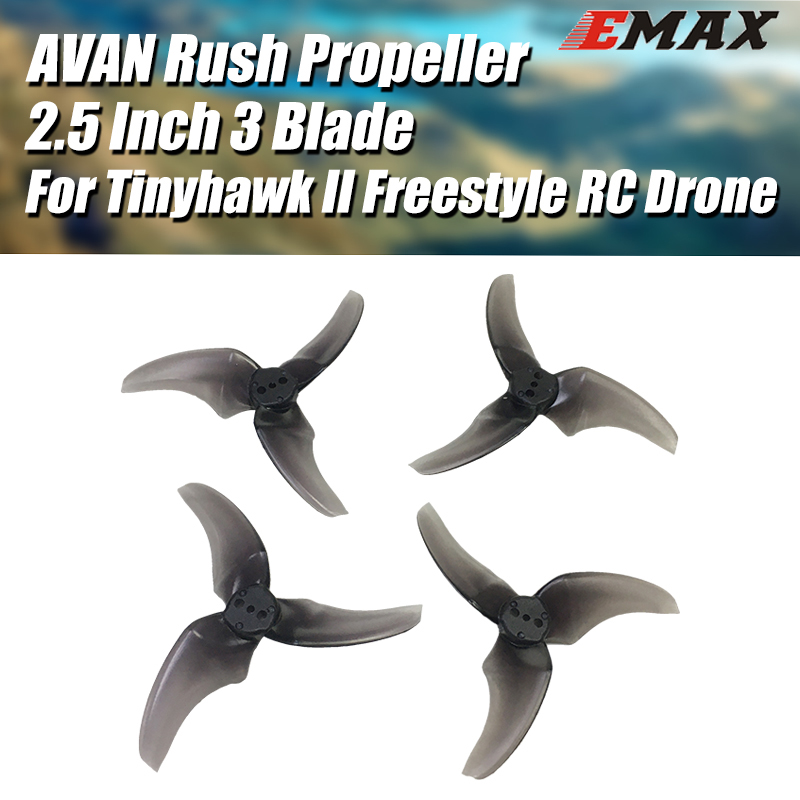 * 2 คู่ Emax AVAN Rush 2.5 นิ้ว 3 ใบมีด CW CCW ใบพัดสําหรับ FPV Racing Drone Multi Rotor Emax Tinyha