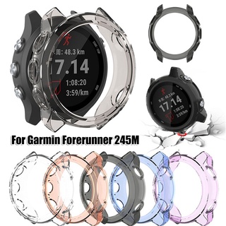 เคสนาฬิกาข้อมือ TPU แบบนิ่ม ป้องกันรอยหน้าจอ กันกระแทก สําหรับ Garmin Forerunner 245M 245