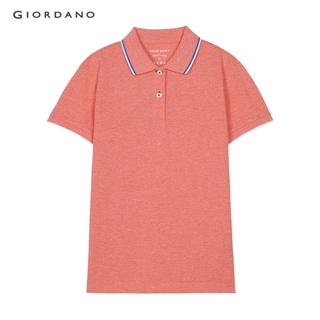 GIORDANO เสื้อโปโลผู้หญิง Womens Contrast-colored Slim Polo 05311018