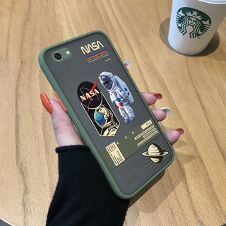 เคส ปลอกเคสสำหรับ VIVO Y71 เคสโทรศัพท์สำหรับสาวสร้างสรรค์ NASA นักบินอวกาศ Frosted โปร่งใสคลุมทั้งหมดกล้องปกป้องเคสสำหรับเด็กผู้หญิงเด็กผู้ชาย เคสมือถือ case กันกระแทก