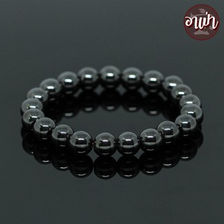 แร่เฮมาไทต์ Hematite ขนาด 10 มิล ของแท้ 100% หินเฮมาไทต์ หินสีเงิน หิลมงคล
