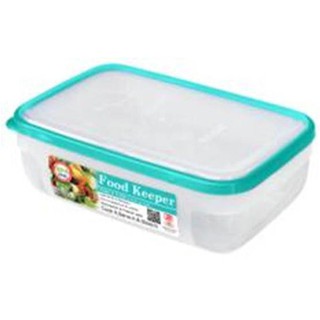 กล่องเก็บอาหาร กล่องใส่อาหาร กล่องอาหารเหลี่ยม FOOD KEEPER N1439 4 ลิตรFOOD CONTAINER PP SQUARE 4L FOOD KEEPER 1