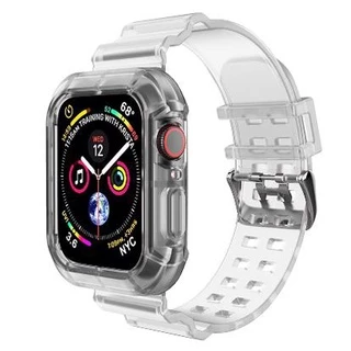 สายนาฬิกาข้อมือ ซิลิโคนนิ่ม แบบใส สําหรับcompatible for iwatch11 10 9 8 7 se6 5 4 3 2 1 38mm40mm42mm44mm41mm45mm46mm49mm