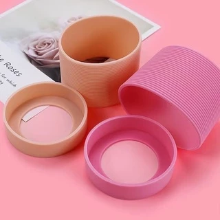 5.5cm-8.5cm ฝาครอบแก้วน้ํา พลาสติก ฉนวนกันความร้อน กันลื่น ขนาด