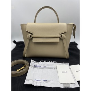 Used like newwww celine micro beltbag light taupe y.19 สีหายากน้าา