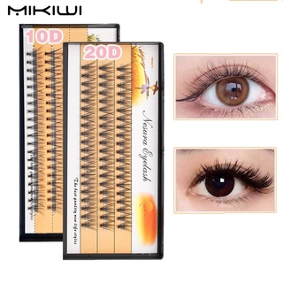 Mikiwi 10D/20D Cluster Eyelash Extensions Self Grafting ขนตาส่วนบุคคล Natural Volume Handmade Lashes