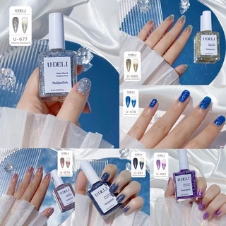 สีทาเล็บกึ่งเจล (ไม่อบ) U-DELI Vegan Glitter กลิตเตอร์ 16ml กลิตเตอร์เม็ดใหญ่ผสมเม็ดเล็ก Group