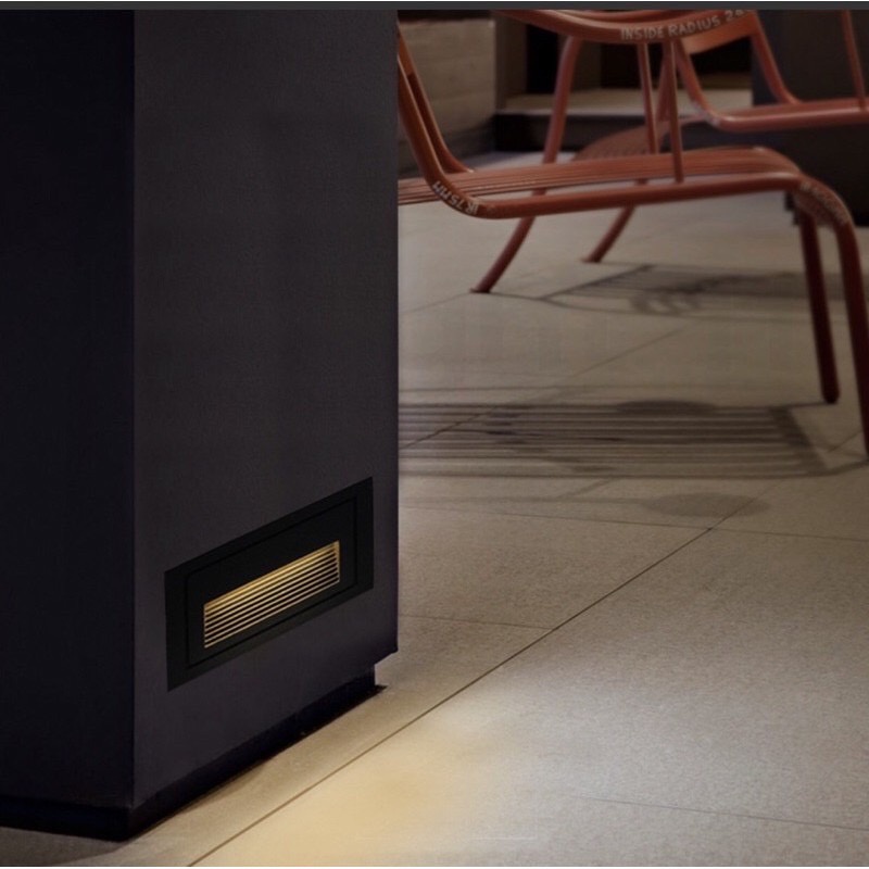 ไฟฝังพื้น ฝังบันได /บอดี้ขาว/ดำ เเสงวอร์มไวท์ 220V ไฟส่องขั้นบันได โคมไฟฝังพื้น แบบsensorก็มี - รูปที่ 5