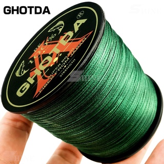 Ghotda 4สายการประมงถักความยาว: 300M/330yds เส้นผ่าศูนย์กลาง: 0.11mm-0.70mm, ขนาด: 10-120lb ญี่ปุ่น PE ถัก