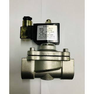 โซลินอยด์วาล์วสแตนเลส 2W-25 DC24V Solenoid Valve