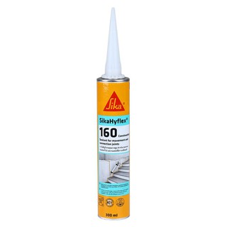 วัสดุประสานและอุดรอยรั่ว โพลียูรีเทนอุดรอย SIKA HYFLEX160 300 มล. สีขาว เคมีภัณฑ์ก่อสร้าง วัสดุก่อสร้าง SEALANT POLYURET