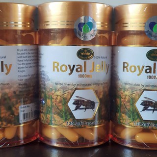 นมผึ้งเนเจอร์คิงส์ 120 เม็ด (์Natrue King Royal Jelly) 1000 mg.