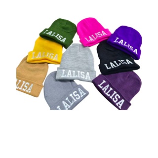 พร้อมส่งหมวกไหมพรม ลิซ่า Laliza ไหมพรมสีเทา หมวกบีนนี่สีเทา หมวกดารา Beanies hip-hop