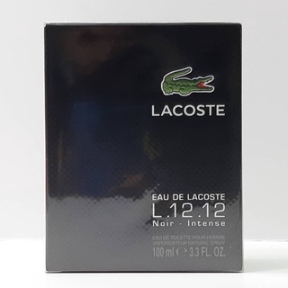 Lacoste L.12.12 Eau de Lacoste Noir Intense EDT 100ml กล่องซีล #lacoste