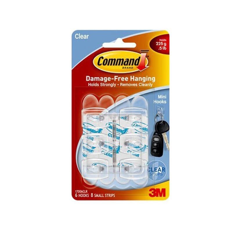 3M Command ตะขอมินิใส 17006CLR