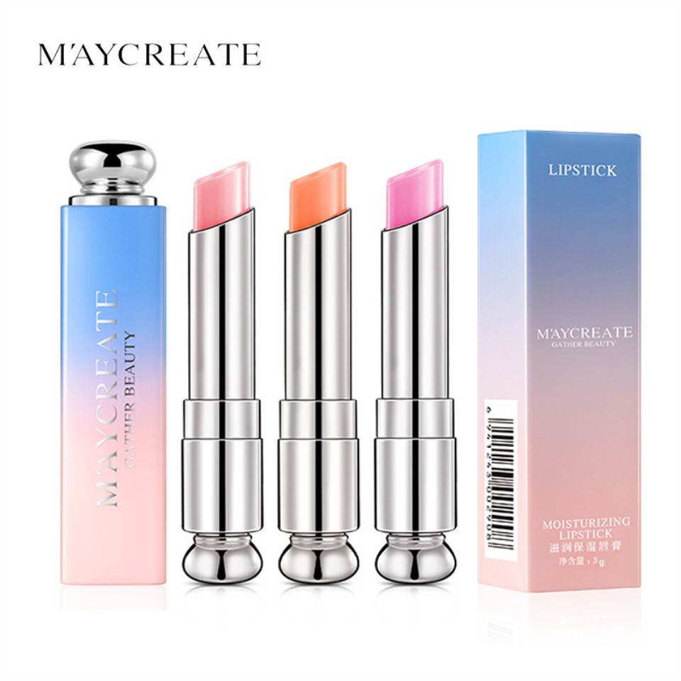 M'AYCREATE Beauty Bright Crystal Jelly ลิปสติกเปลี่ยนสีตามอุณหภูมิ