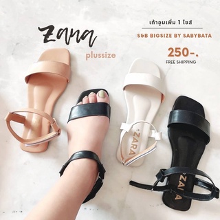 รองเท้าไซส์ใหญ่ รุ่น Zana 41-45 รัดส้น ไซซ์ใหญ่ ไซด์ใหญ่ รองเท้ามินิมอล bigsize plussize