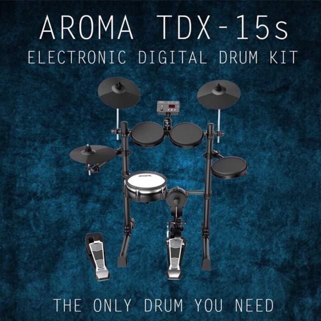 กลองไฟฟ้า aroma tdx-15s กลองชุดราคาประหยัด