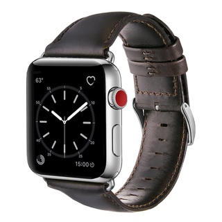 สายนาฬิกาข้อมือ ลายม้าบ้า สําหรับ Apple Watch 654321Se สายรัดข้อมือหนังแท้ Hermes