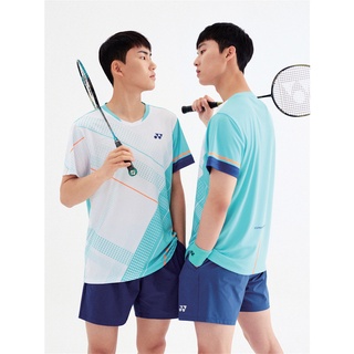 Yonex YONEX เสื้อกีฬาแบดมินตัน แขนห้าส่วน ระบายอากาศได้ดี แบบแห้งเร็ว สําหรับผู้ชาย และผู้หญิง 2021