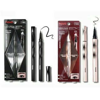 โนโว อายไลน์เนอร์ กันน้ำ NOVO Zoom In Eyes Easy To Draw Eyeliner หัวแปรงเรียวเล็กสุดๆ