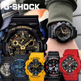 นาฬิกา คาสิโอ นาฬิกาผู้ชาย สายเรซิ่น Limited Black & Red รุ่น GA-GA-100 รับประกัน 1 เดือน