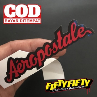 AEROPOSTALE สติกเกอร์เคลือบเงา พิมพ์ลาย Red ale สําหรับติดตกแต่งหมวกกันน็อค รถจักรยานยนต์ รถยนต์
