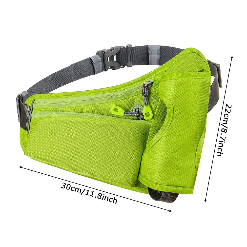 KOPIEWDX78 กีฬาเอวแพ็ค Breathable กลางแจ้งที่วางขวดน้ํา Hydration เข็มขัดแพ็คมัลติฟังก์ชั่ Travel Pack Jogging เข็มขัดกระเป๋า