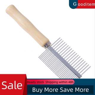 Gooditem แปรงหวีขน สองด้าน สําหรับสัตว์เลี้ยง สุนัข แมว