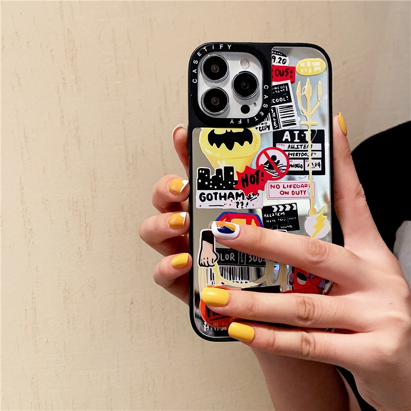 CASETiFY เคสโทรศัพท์มือถือ Tpu กันกระแทกลายมาร์เวลสําหรับ Iphone 13 Pro Max 12 11 Pro Xr X Xs 7/8 Plus Se2020 #8