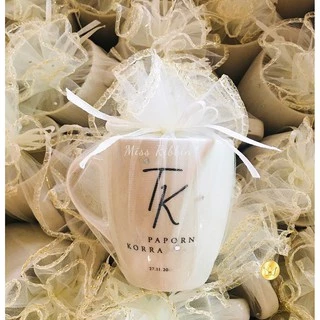 Missribbinถุงผ้าแก้วกลม (100ใบ) ขายส่ง เริ่มต้นเพียงใบละ 2.3บาท มีหลายขนาด ใส่แก้วน้ำ ชุดถ้วย ของชำร่วยงานแต่ง