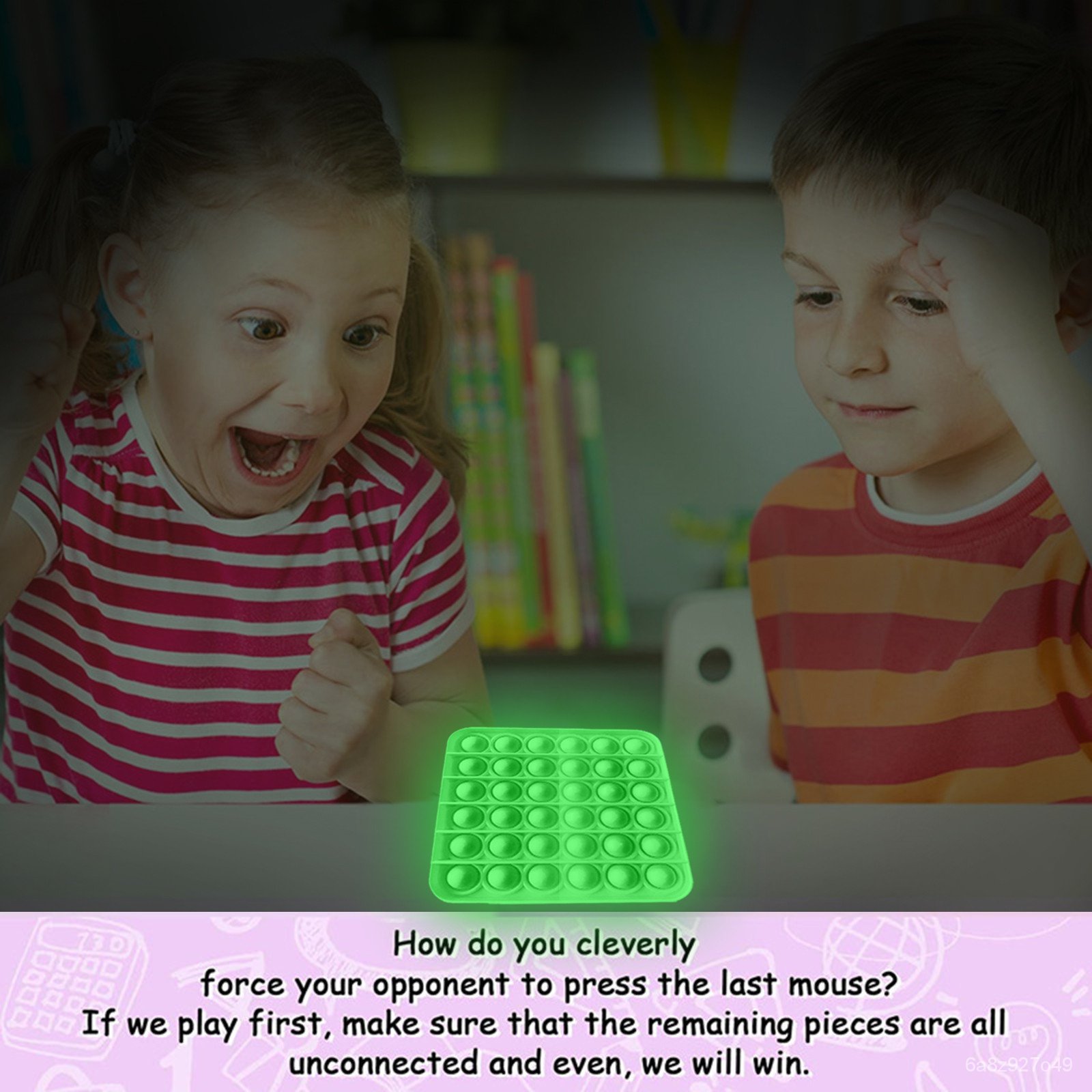 pop it fidget toy glow in the dark