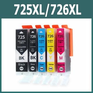 Canon PGI 725 CLI 726 หมึก PGI 725XL CLI 726XL ดำ PGI725XL CLI726XL ตลับหมึกรีฟิลสำหรับ  IP4870  IP4970  IX6560  MG5170