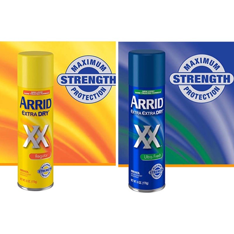 สเปรย์ระงับกลิ่นกาย Arrid XX Extra Dry Antiperspirant Deodorant กระป๋องใหญ่ ขนาด 6 ออนซ์