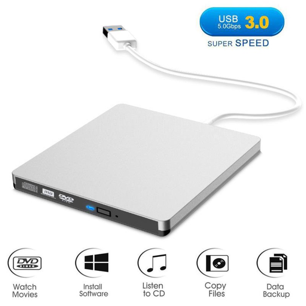 Cd Rw Burner Card Reader Usb 3 0 Dvd Drive Optical Portable Shopee Thailand