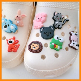 Crocs Jibbitz Hole shoe buckle shoe flower DIY cartoon rabbit cat shoe buckle PVC soft rubber material garden shoe flower shoe buckle beach shoe accessories shoe decoration