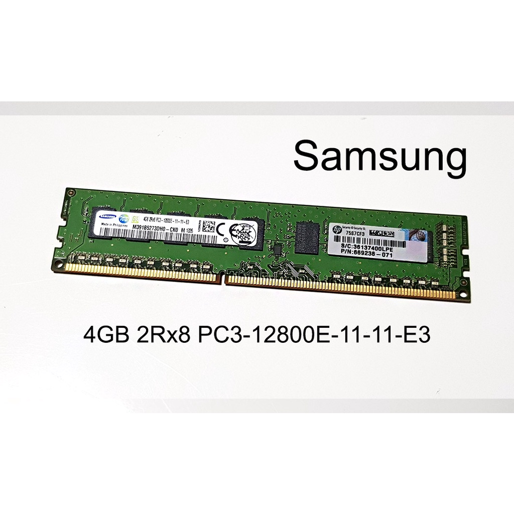 4GB 2Rx8 PC3-12800E ยี่ห้อ Samsung แรม ECC ใส่คอม HP Z600 Z800 Z620 Z820  Dell T5500 T3610 T5610 MacPro และ Server อื่นๆ | Shopee Thailand